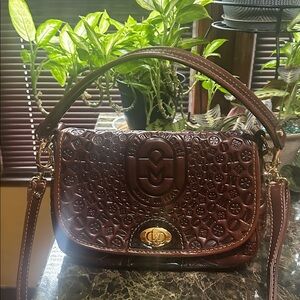 Elegant Brown Designer Shoulder Bag